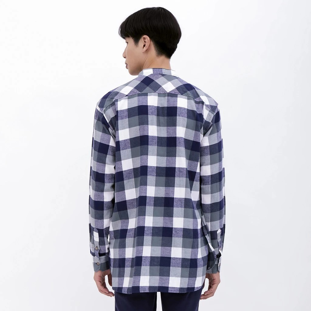 Multi Karya Garmentexindo M231 Kemeja Pria Flannel Shanghai Oversized Panjang Hijau 1894B