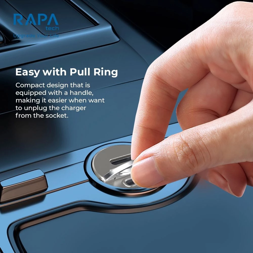 Satu Bisnis Indonesia RAPA Tech Drive II Car Charger PD45W Dual Port USB-C Charging MB1030