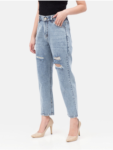 Boyfriend Jeans Washed Sobek (Ripped) 5