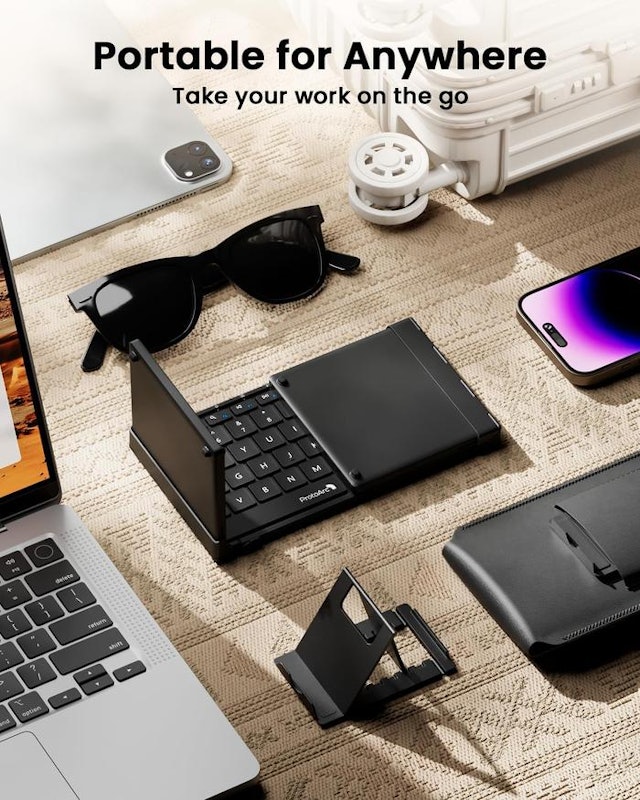ProtoArc Foldable Bluetooth Keyboard with Touchpad 3