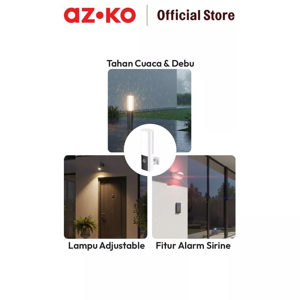 Kawan Lama Group Krisbow® Sync Smart IP Camera Floodlight Flight 3MP 7T