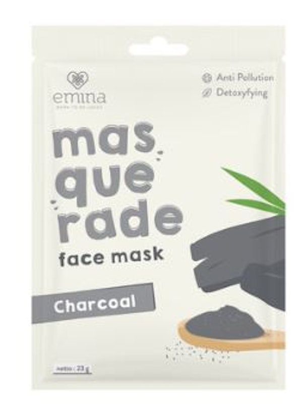 Masquerade Face Mask Charcoal 1