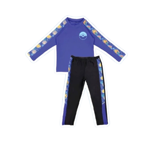 Lee Vierra Pokémon Long Sleeve Two Piece Set Boys Baju Renang