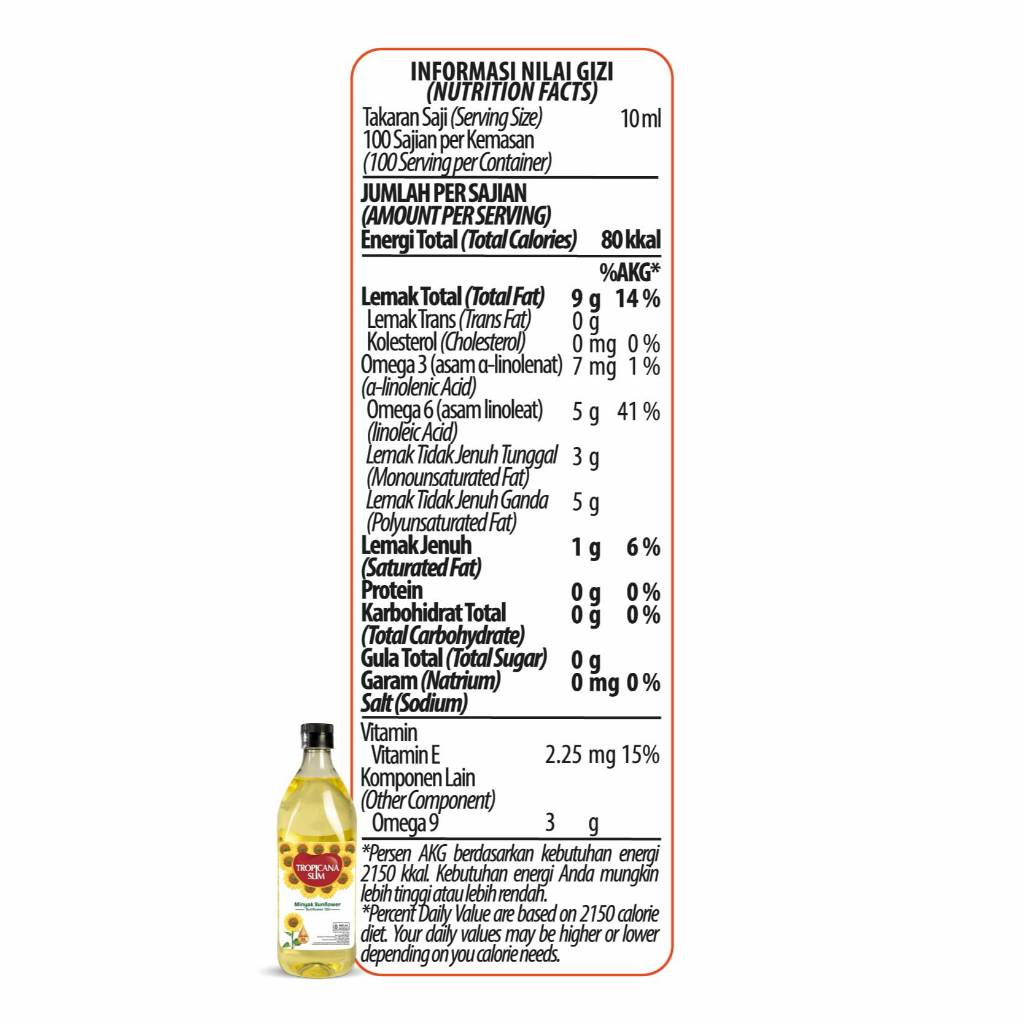 Nutrifood Tropicana Slim Sunflower Oil
