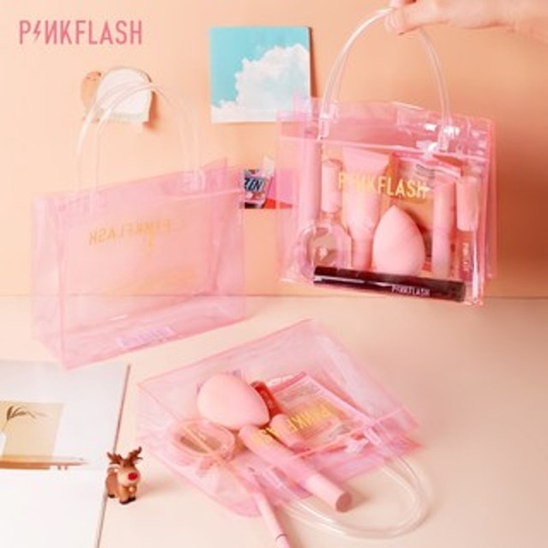 Waterproof PVC Pink Hand Bag 4