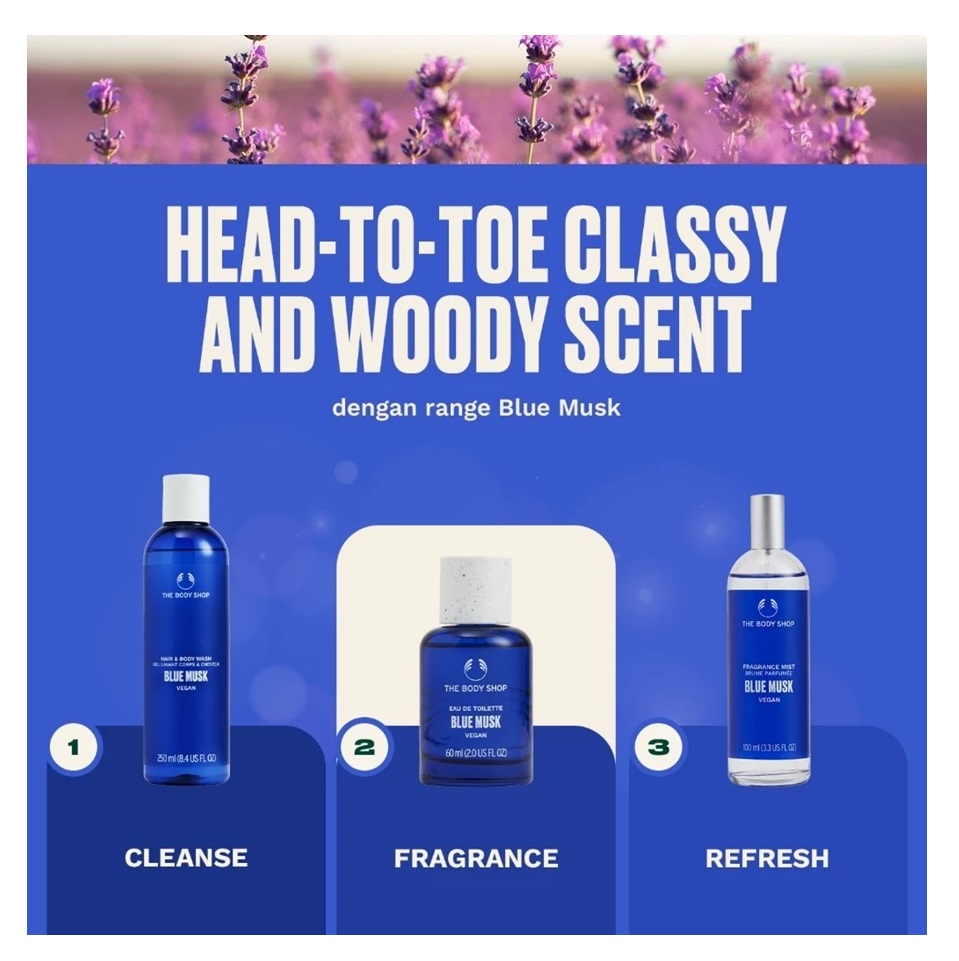 Auréa Group The Body Shop® Blue Musk Eau De Toilette