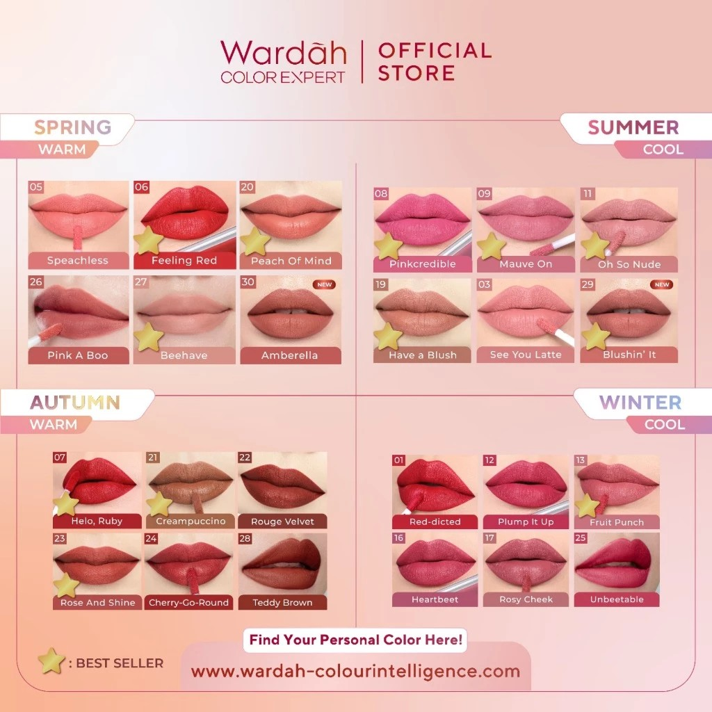 Paragon Technology and Innovation Wardah Matte Lip Cream Beehave