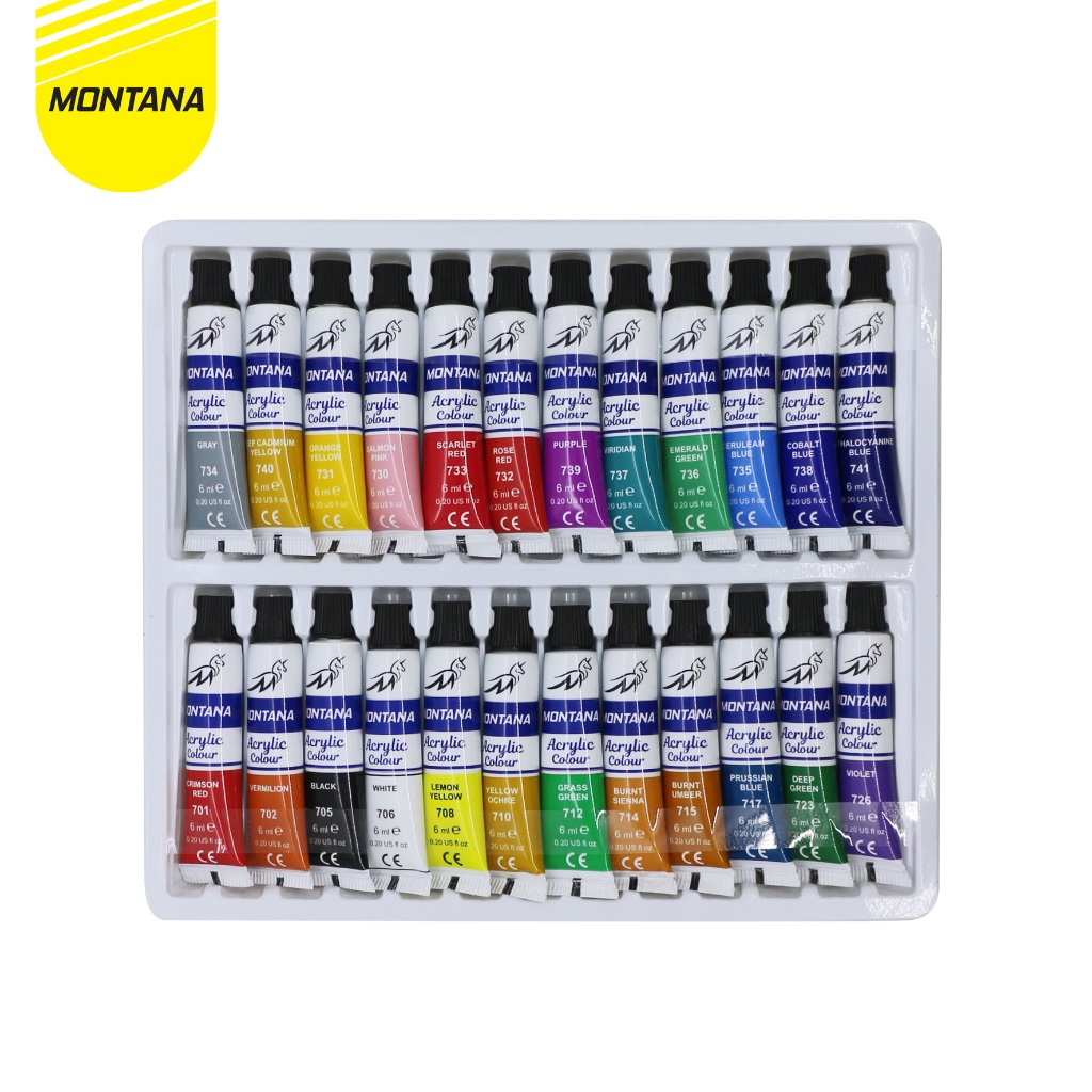  MONTANA Acrylic Colour 24 Warna TAC-24 PT