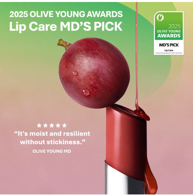 3CE Glazy Lip Glow 34 Rose Glaze 3