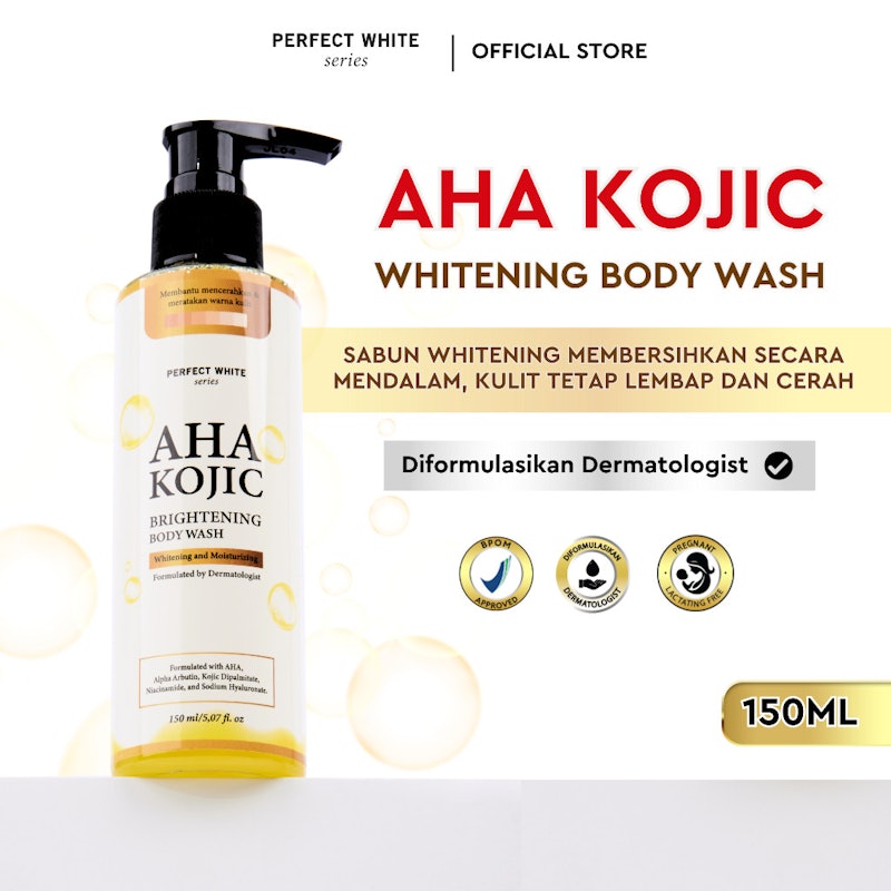 PERFECT WHITE AHA Kojic Brightening Body Wash 2