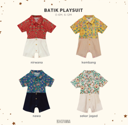 Hypefast Karya Nusantara BOHOPANNA Batik Playsuit