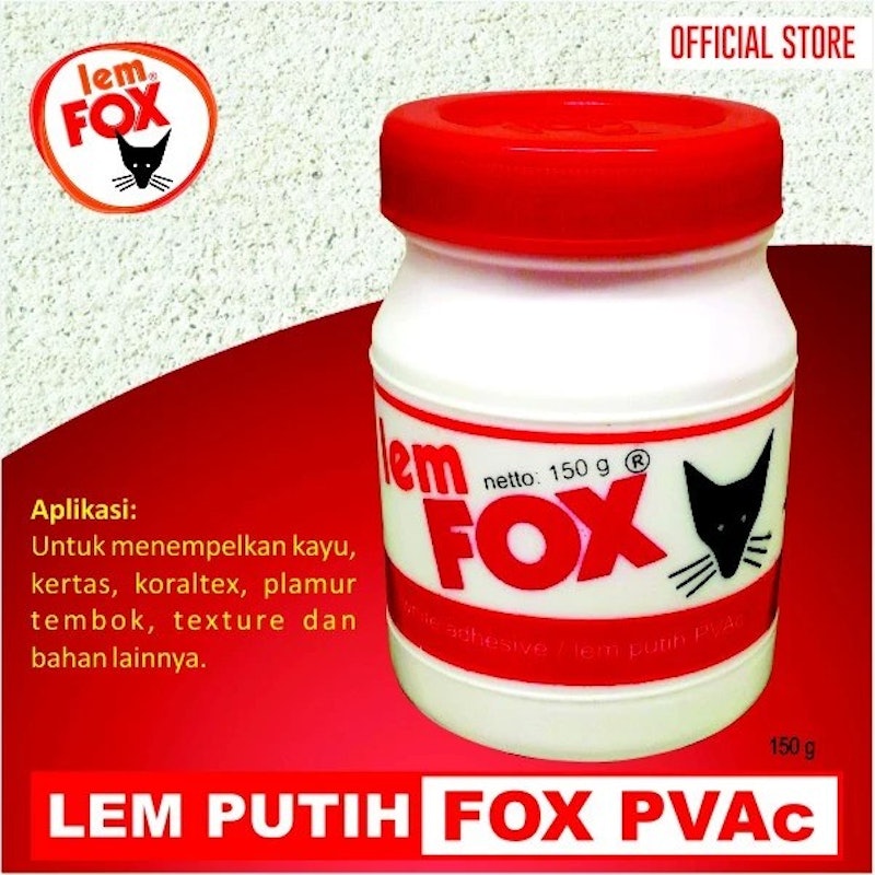 Lem FOX Lem Putih PVAc 2