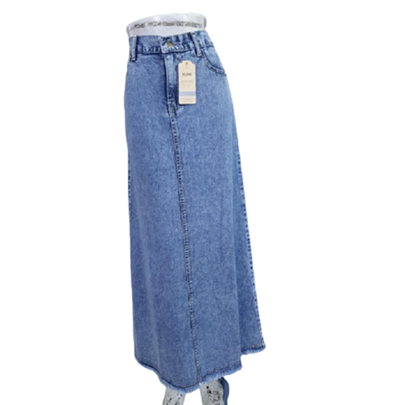 Rok Span Jeans Panjang Wanita