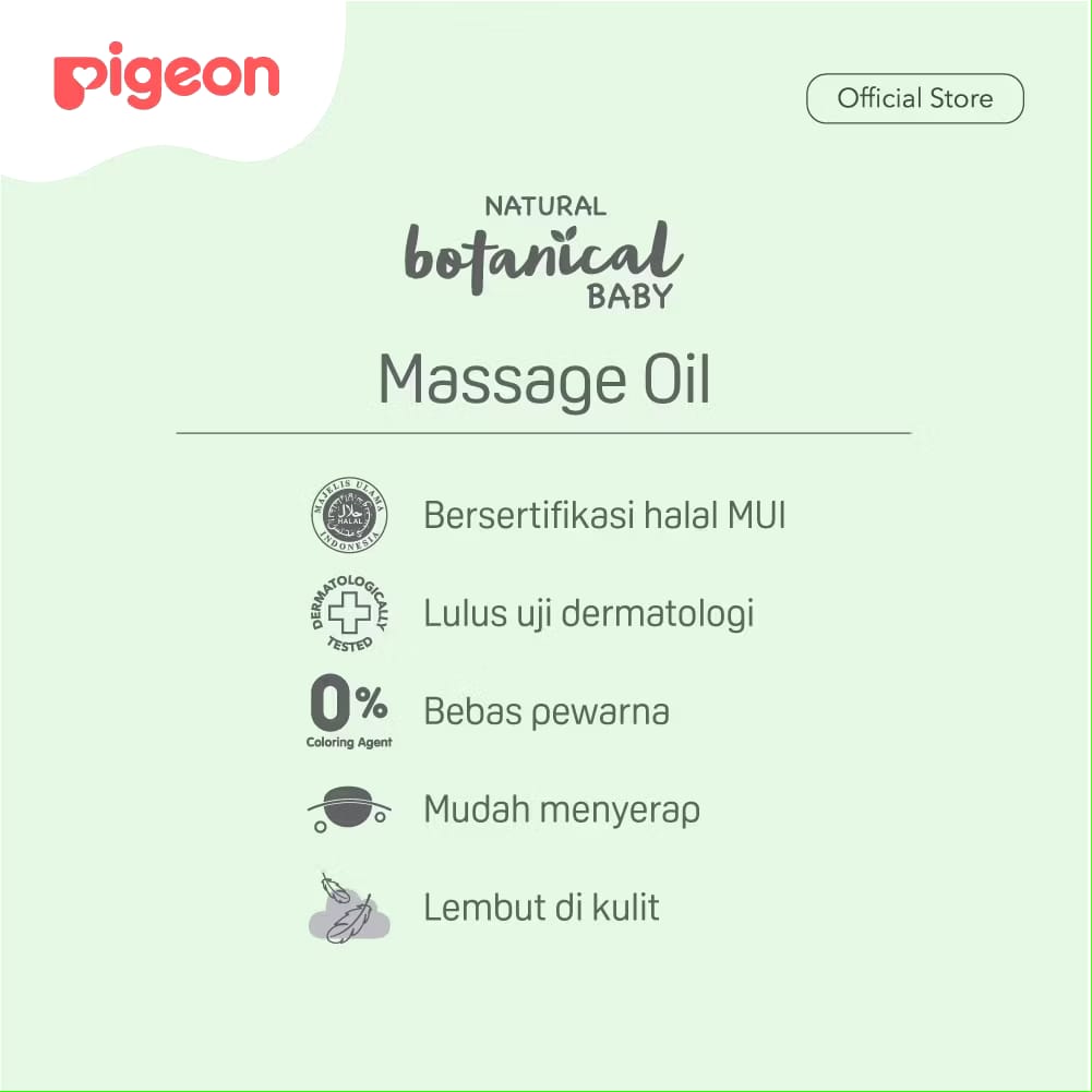 Pigeon Pigeon Botanical Baby Massage Oil