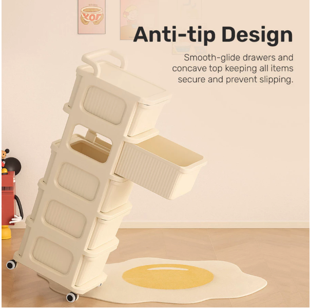 Sakumini Rolling Drawer Storage Box 5 Tingkat 2