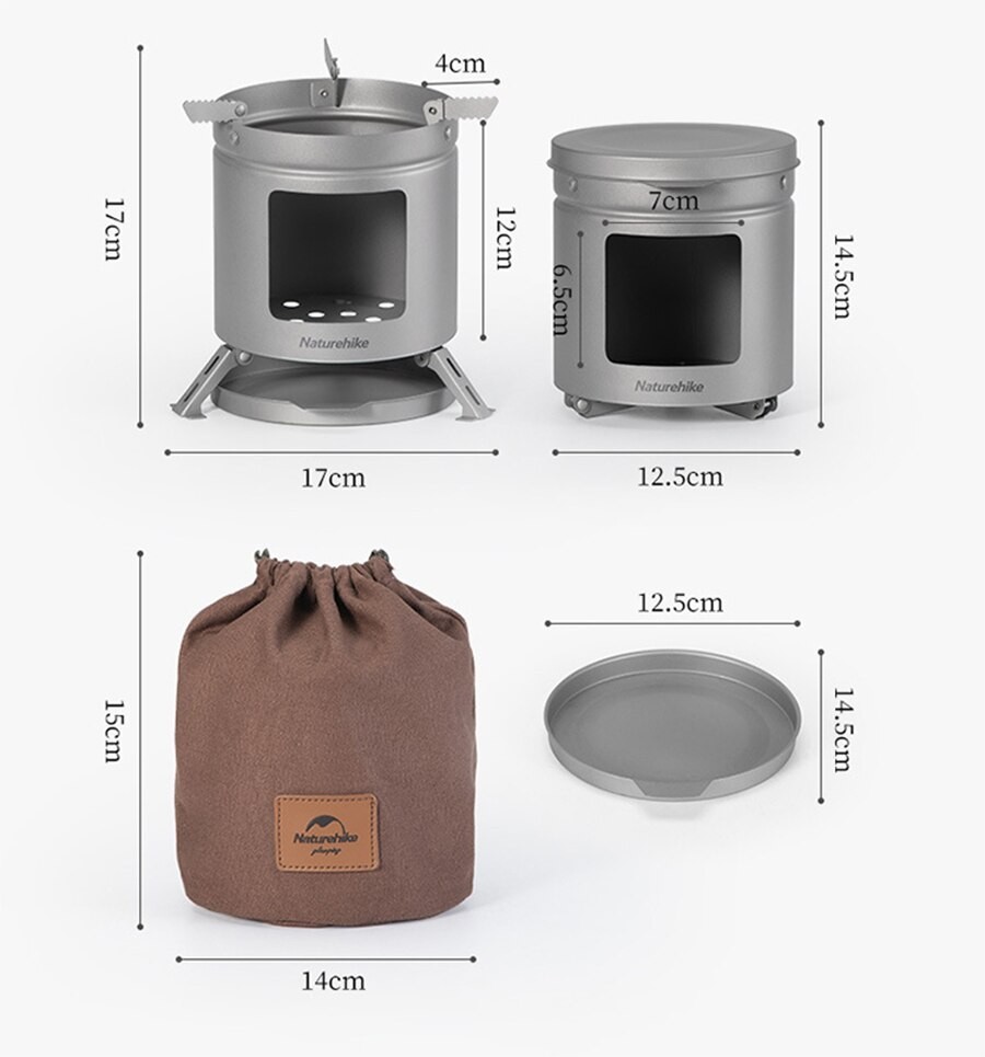 Naturehike  Titanium Firewood Stove NH20RJ005