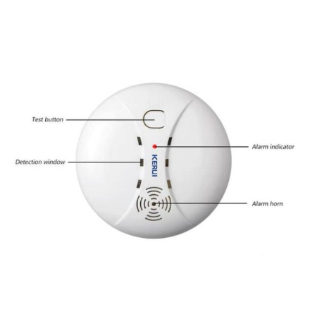 KERUI Wireless Fire Protection Smoke Detector Portable Alarm Sensor 3