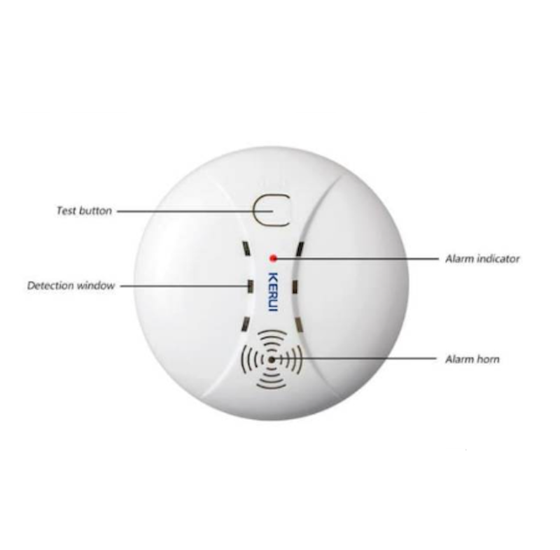 KERUI Wireless Fire Protection Smoke Detector Portable Alarm Sensor 3