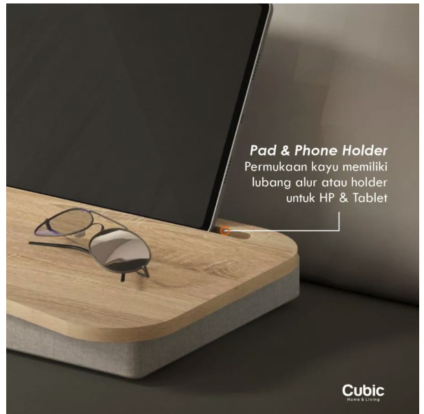 Cubic Home & Living  Cubic Meja Pangku Laptop YAGI LT 48