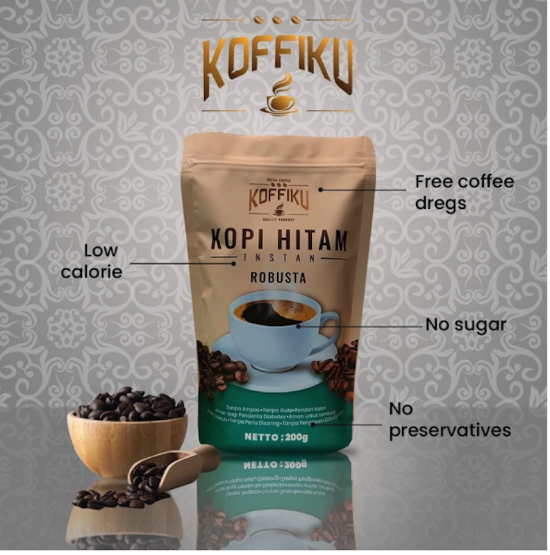 KOFFIKU Kopi Hitam Instan Robusta 2