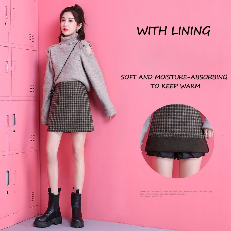 Rok Tartan Pendek Korea Style DQ003