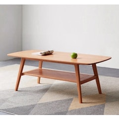 Meja Kopi Kayu Solid Gaya Nordic