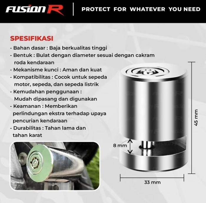 Fusion R Disc Lock