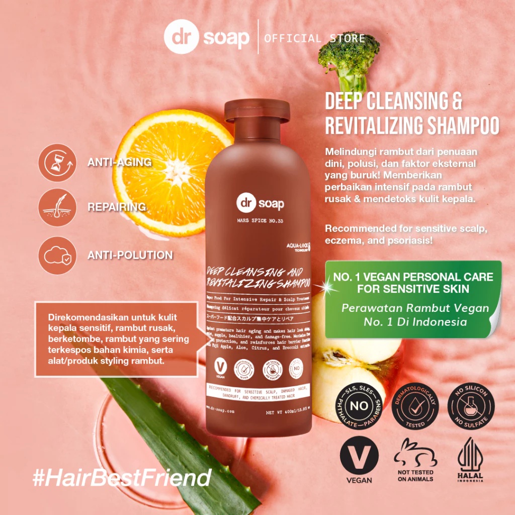 Multi Garam Utama dr soap Deep Cleansing & Revitalizing Shampoo