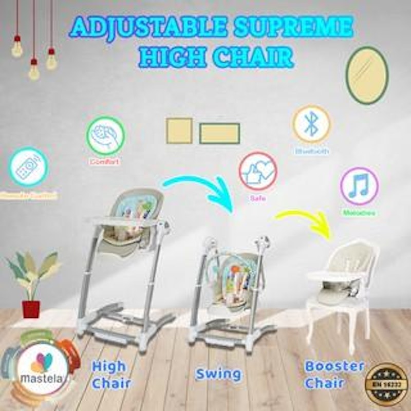 Mastela Adjustable Supreme High Chair 5