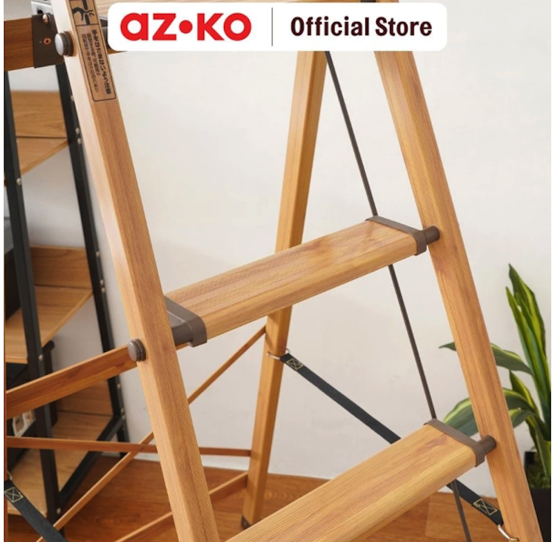 AZKO Fixsteps Tangga Lipat Motif Kayu 4