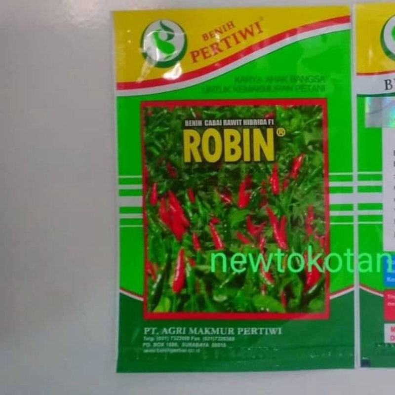 Benih Pertiwi Cabai Rawit Hijau Hibrida F1 Robin 2
