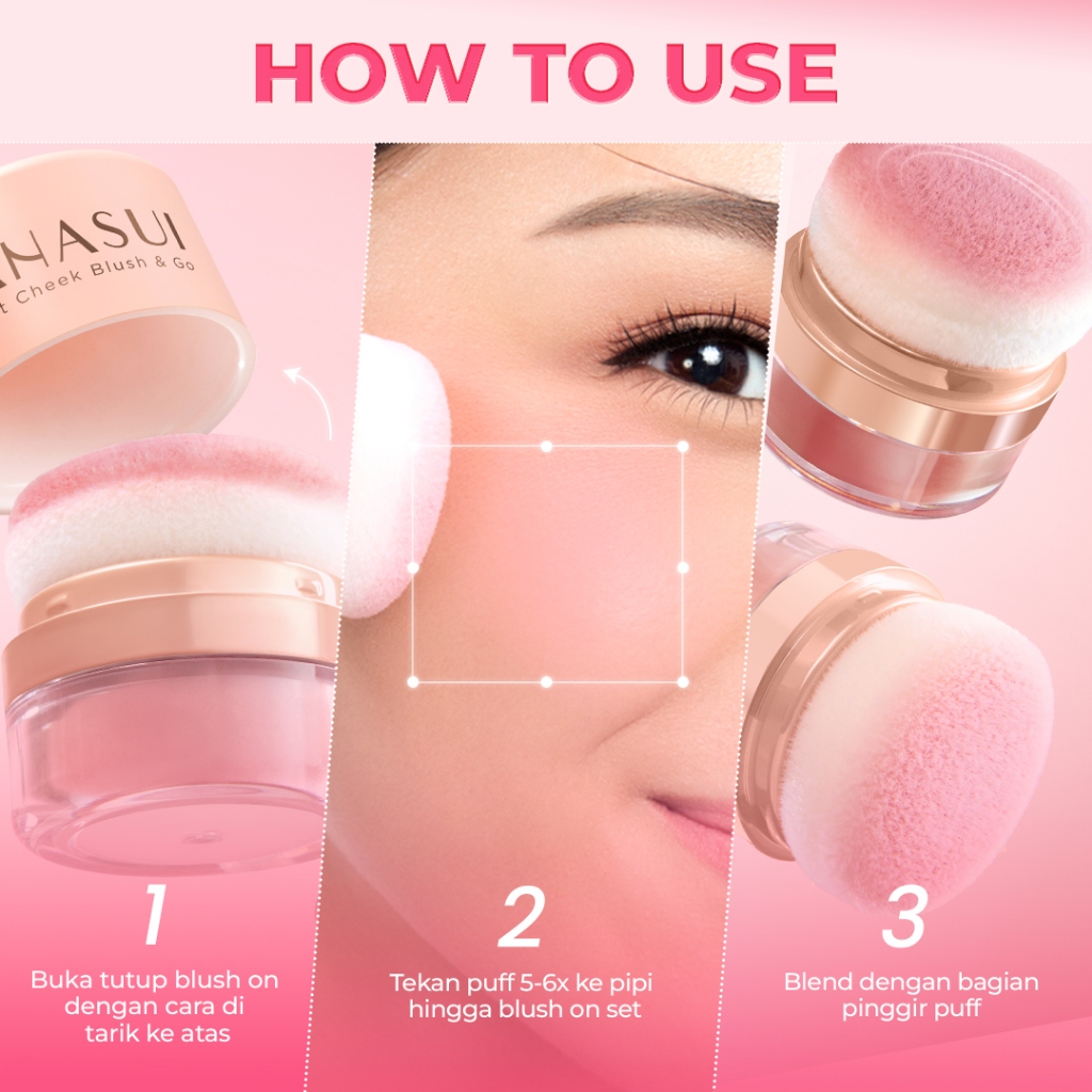 Eka Jaya Internasional Hanasui Perfect Cheek Blush & Go Powder 02 Peach