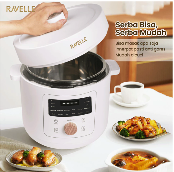 Anugerah Jaya Abadi Ravelle Digital Pressure Cooker 6 L SS304 