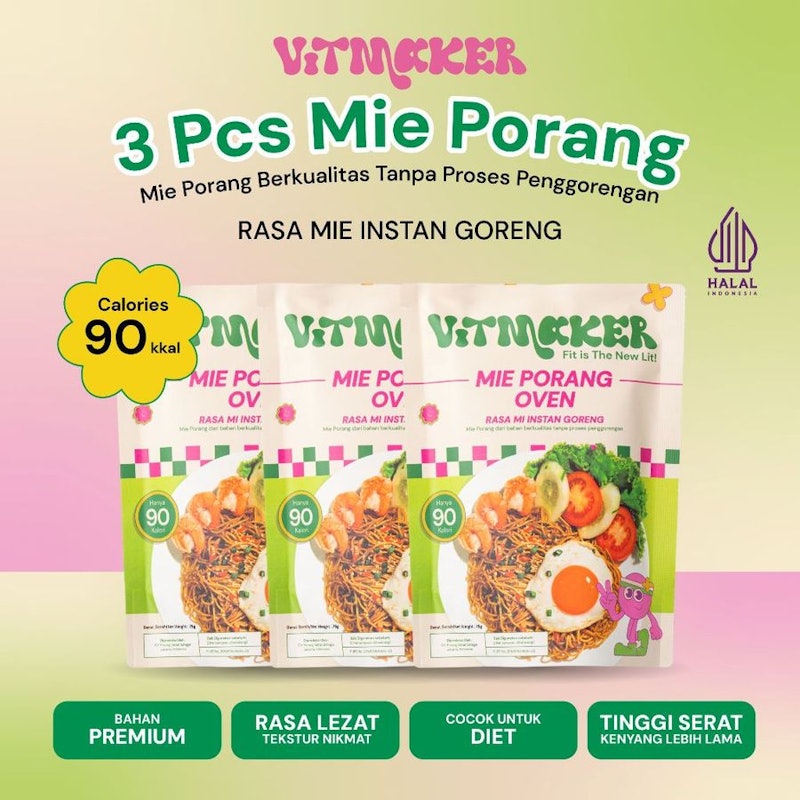 Vitmaker Mie Porang Oven Rasa Mi Instan Goreng 2