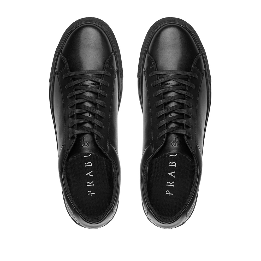 Prabu Cipta Black Sepatu Kulit Sneakers Pria 5