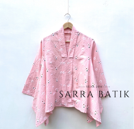 Sarra Batik Blus Kartini Jumputan Pink Series