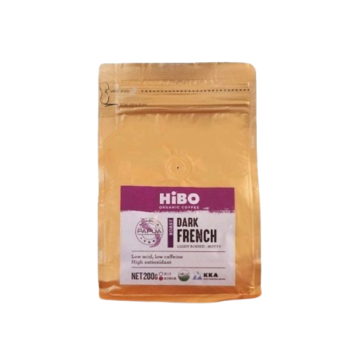 HiBO Organic Coffee Dark French Arabica Papua
