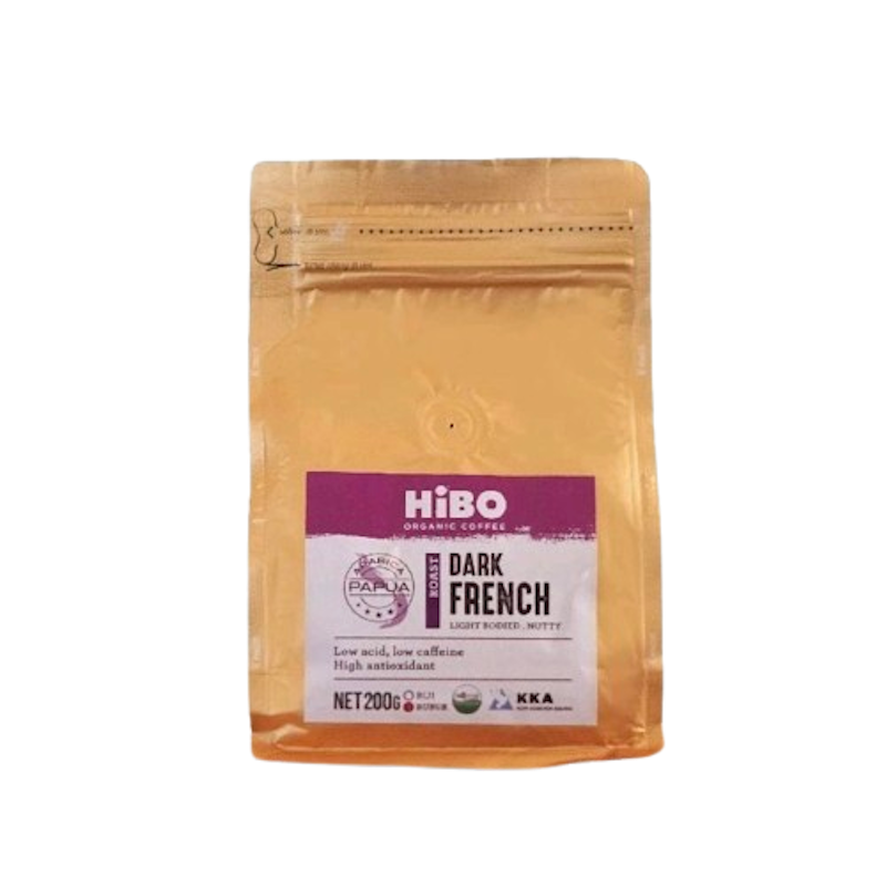 HiBO Organic Coffee Dark French Arabica Papua 1