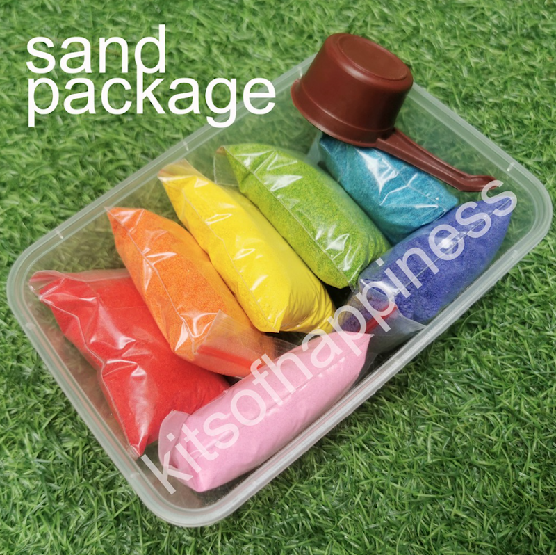 Edible Colored Sand Rainbow