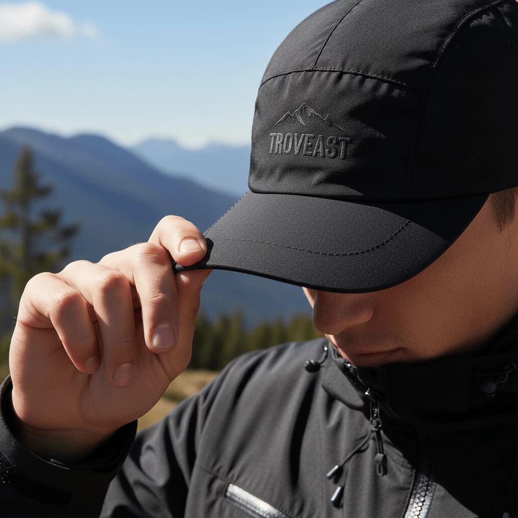 Troveast Outdoor Adventure Cap Water Repellent Black Mountain 5