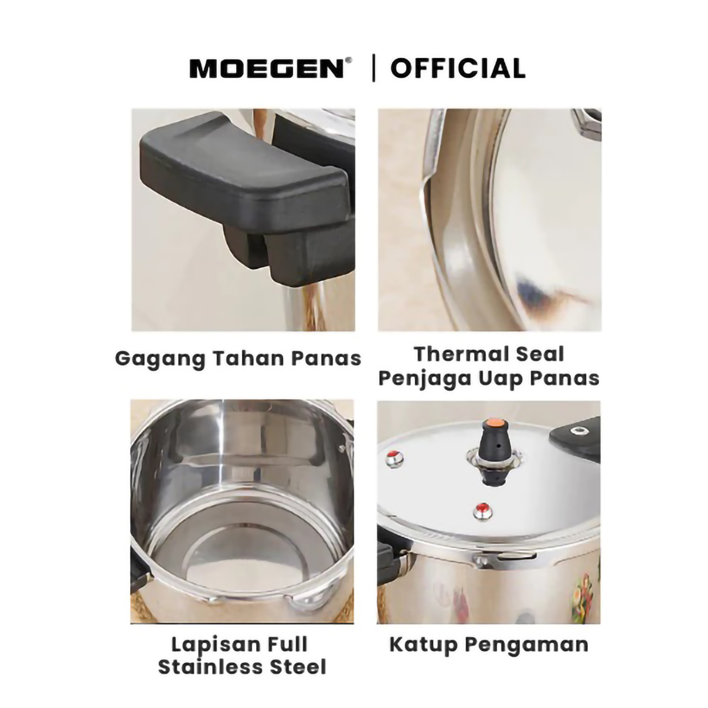 Moegen Cookware Moegen Presto Stainless Steel 4 liter