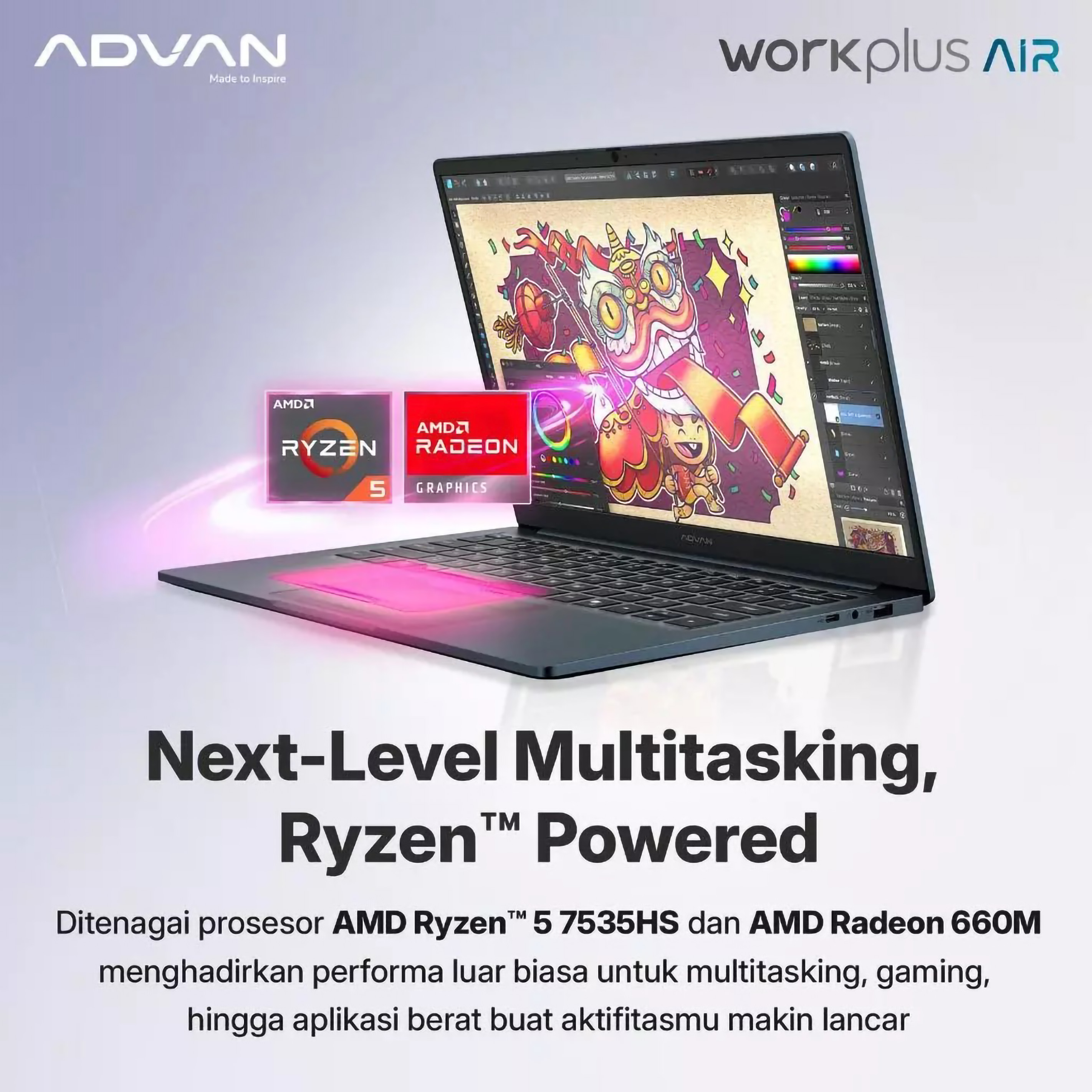 Bangga Teknologi Indonesia Advan Workplus Air OLED