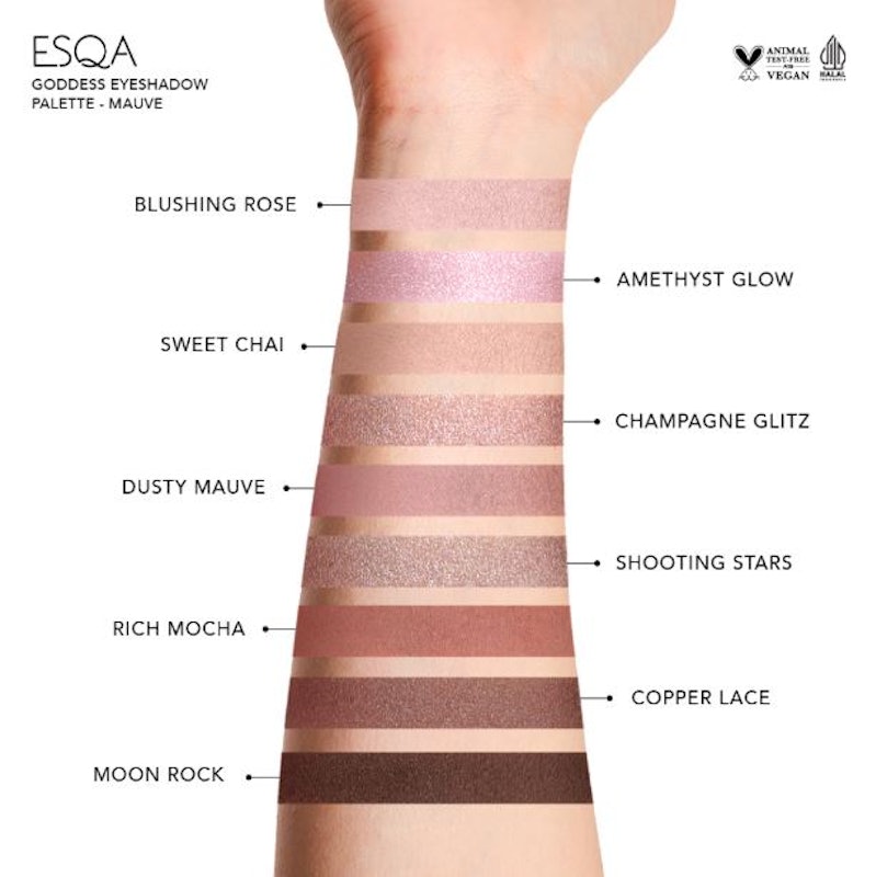 ESQA Goddess Eyeshadow Palette Mauve