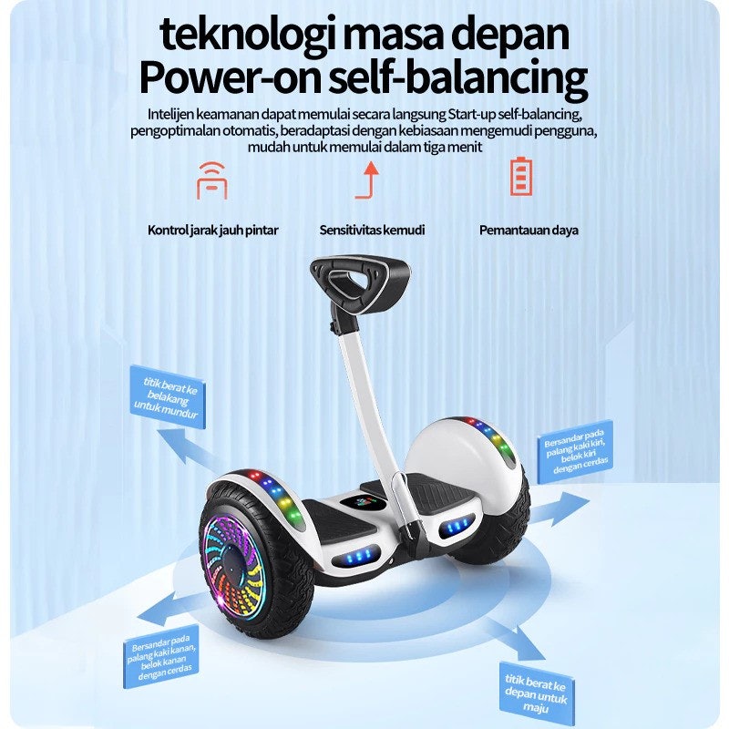 10 Inch - Hoverboard Smart Balance Wheel with Bluetooth Speaker Scooter Electric 3