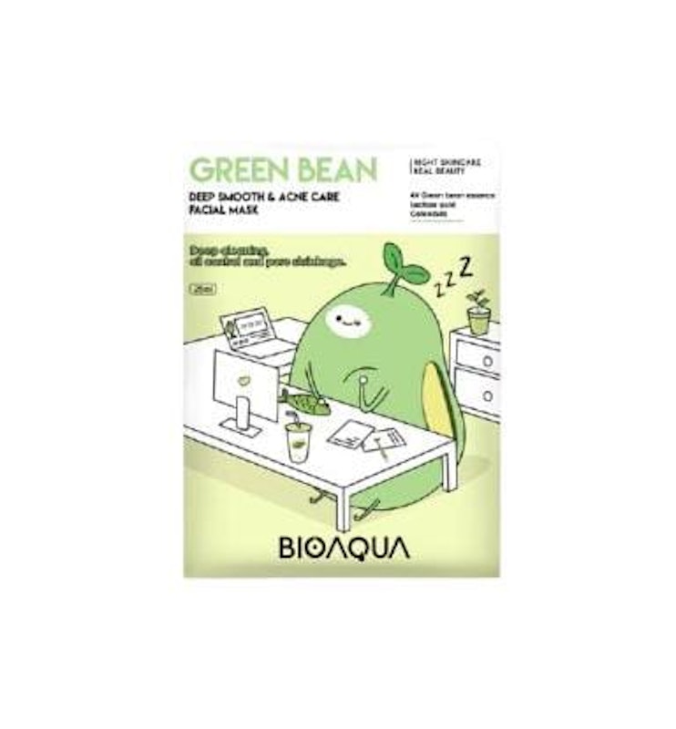 BIOAQUA Green Bean Deep Smooth & Acne Care Facial Mask 1