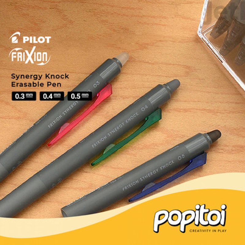 PILOT Frixion Synergy Knock Erasable Gel Pen 0.4mm 4