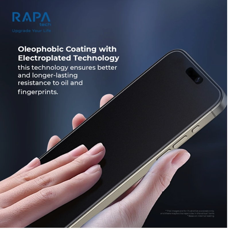 RAPA tech Premium Tempered Glass for iPhone EasyFit 3