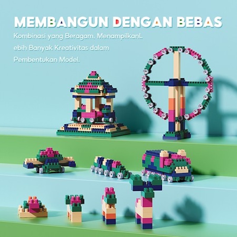 Oh! Some Square Building Blocks (560 pcs) 5