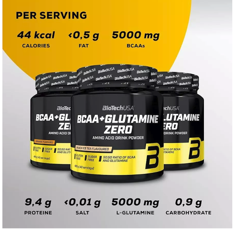 BioTechUSA BCAA + Glutamine Zero 480 gr 2