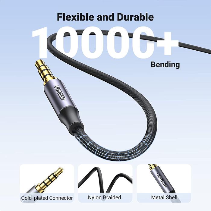 Ugreen Cable Aux Audio 3.5 mm Male to Male 1 meter 10648